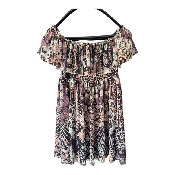 Jean Paul Gaultier Soleil Off The Shoulder Mini Dress Lined size M BabyDoll - Picture 6 of 8